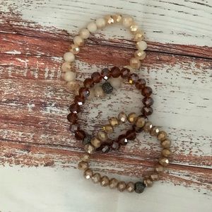 Crystal(Like) Bead Bracelets